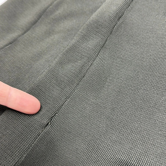 Yeezy Season 2 Thigh High Open Toe Sock High Heeled Boots Olive Green Size 37 - Picture 11 of 12